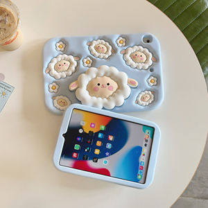 Nuovissima Custodia in Silicone per <span class=keywords><strong>iPad</strong></span> 10.9 con Design Kawaii a Forma di Pecora, Supporto Pieghevole, Leggera 300g, 20x14cm - Product Image 6