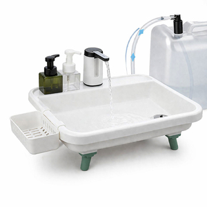 Lavabo avec porte-serviettes suspendu 50 60 70 cm Synthesis Olympia