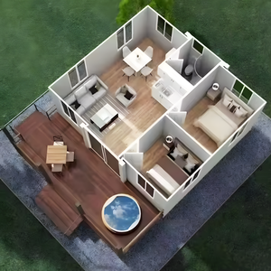 新设计澳大利亚可扩展委内瑞拉廉价可扩展集装箱房40英尺双翼折叠房待售 - Product Image 4