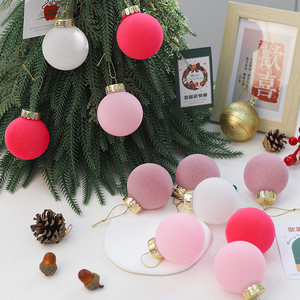 JOYWOOD-Boules de flocage colorées pour arbre de Noël, décorations de fenêtre de vacances, 6cm12pcs - Product Image 2
