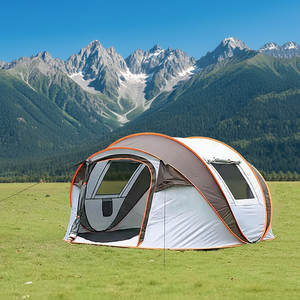 Large Family Outdoor Four-Season Camping Hiking <b>Tent</b> Automatic <b>Pop</b>-<b>Up</b> Instant Setup Single Layer 1500-2000mm Waterproof - Product Image 1
