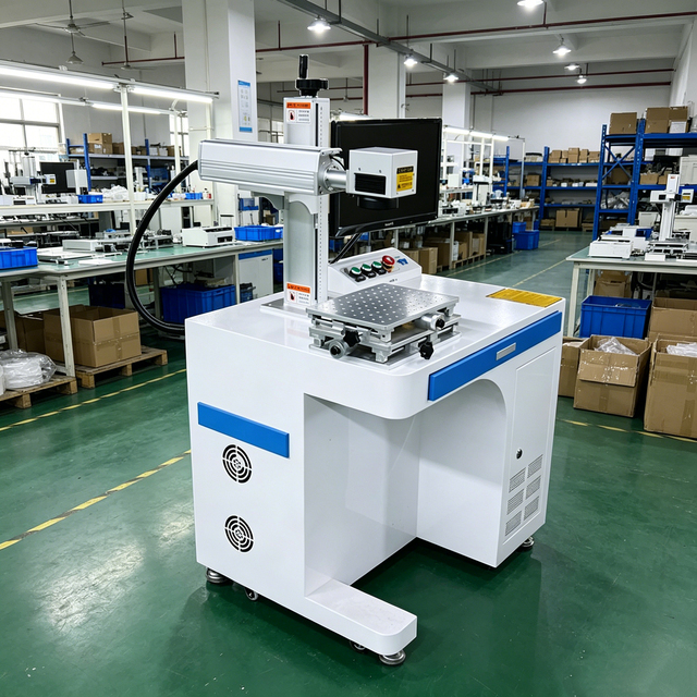 High Precision Fiber Laser Marking Machine for Metal Logo QR Code and Serial Number Engraving