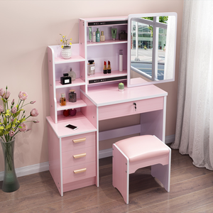 Armoires de rangement cachées chaudes <span class=keywords><strong>étagère</strong></span>s ouvertes commode avec miroirs amovibles <span class=keywords><strong>coiffeuse</strong></span> avec miroir à LED vanités de maquillage - Product Image 5