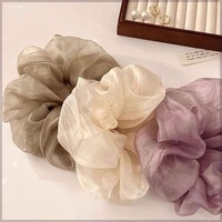 Daou Stock Fold Chouchous pour cheveux en polyester, grande taille, très élastiques, couleurs personnalisables, élégants, durables, accessoires capillaires pour femmes, vente en gros