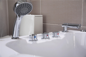 Bañeras acrílicas de estilo americano de lujo, diseño de remojo profundo, hidromasaje, bañera de <span class=keywords><strong>Spa</strong></span> con <span class=keywords><strong>ducha</strong></span> - Product Image 4