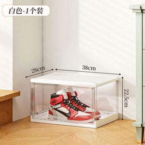 Haogle Transparent Stackable Foldable PP Plastic Injection Rectangle Modern Shoe Organizer with 6-10L Capacity - Product Image 5