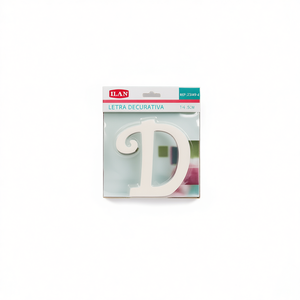 Letra Decorativa Ilan D de 14.5 cm, Decoración de Madera para el Hogar - Product Image 1