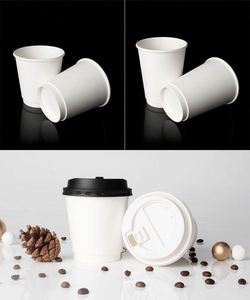 Custom Double Wall PE Coated Cement <b>Coffee</b> Paper Cups Heat Resistant Disposable Hot Drink Cups Cafes <b>Takeaway</b> Branding Leakproof - Product Image 6
