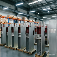 Unité de distribution annulaire intérieure professionnelle 12 kV 630 A en métal isolé solide pour connexion aux énergies renouvelables, armoire de commutation entièrement fermée