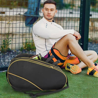 Sac de raquette de pickleball grande capacité, sac de sport professionnel pour équipes avec sac à bandoulière amovible intégré et poches latérales rembourrées pour chaussures