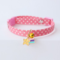 Collier pour chat avec clochette, accessoires pour animaux de compagnie, collier pour chaton, boucle de sécurité, décorations de cou, dessin animé mignon porte-bonheur