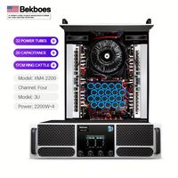 Amplificateur de puissance professionnel Bekboes haute puissance, classe H, 4 canaux, pour spectacles sur scène