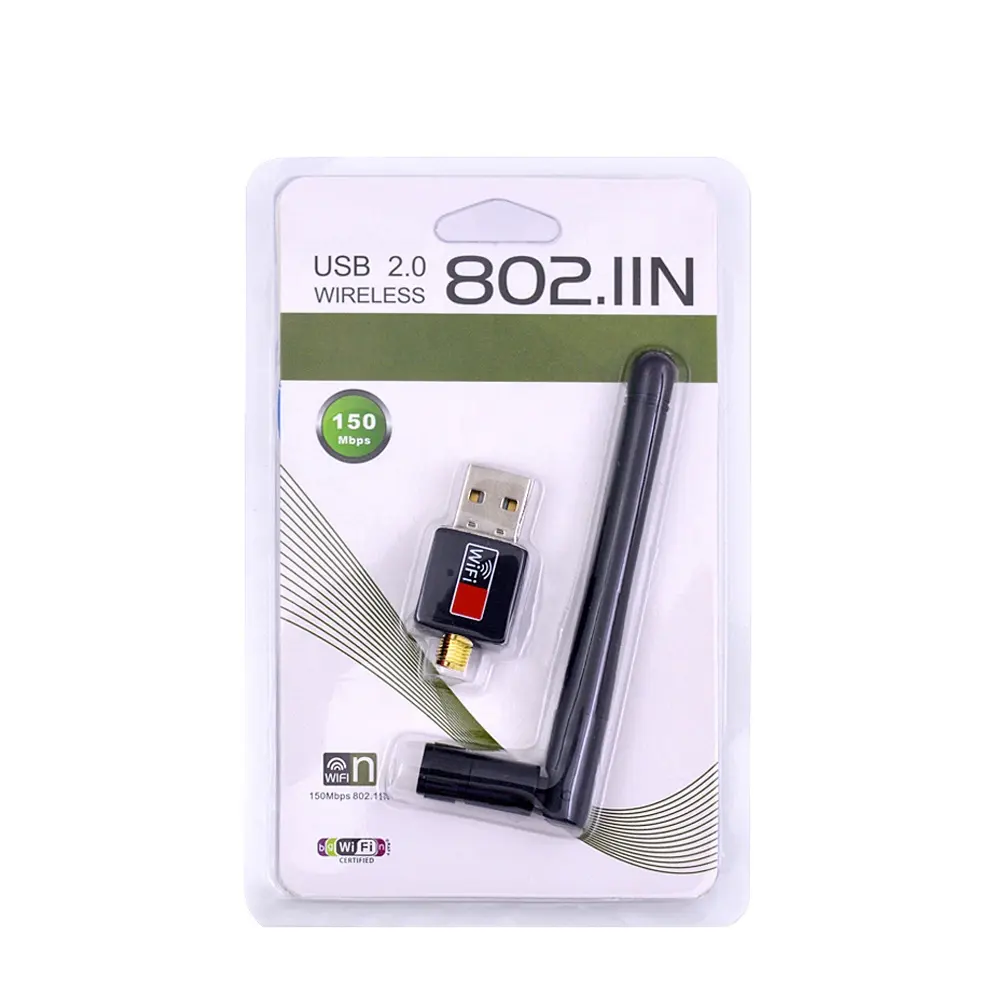 EPro 150Mbps USB 와이파이 수신기 동글 USB2.0 무선 와이파이 어댑터 무료 드라이브 네트워크 카드 노트북 미니 PC 컴퓨터 TV 박스