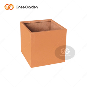 Grandes jardinières en acier corten pour jardin et balcon - Design minimaliste résistant à la corrosion, couleur personnalisée, respectueux de l'environnement - Product Image 3