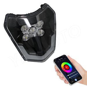 YHMOTO LED Headlight <b>RGB</b> App <b>Control</b> for KTM EXC SXF XCW SMR 125 530 Waterproof - Product Image 2