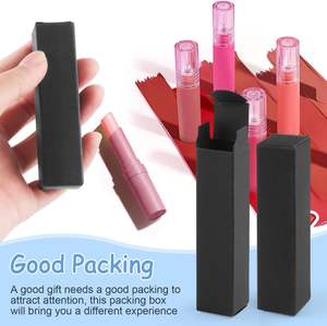 Boîte à rouge à lèvres <span class=keywords><strong>en</strong></span> papier kraft, boîtes rectangulaires pour baume à lèvres, emballage pour flacon d'huile essentielle, organisateur pour le rangement des échantillons de maquillage - Product Image 2