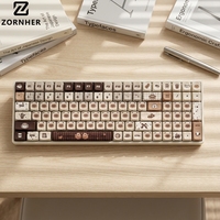 Teclado Mecánico Zornher ZH100 Logic Cat, Inalámbrico, Diseño de Gatito Rosa, 98 Teclas, RGB, para Juegos, para Chicas