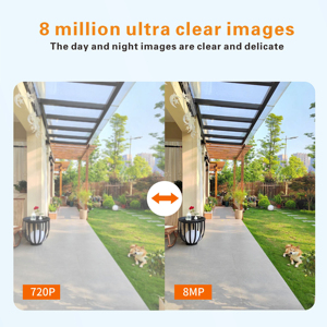Telecamera PTZ Esterna Wireless 20MP con Tracciamento Automatico, Sicurezza Intelligente a 360°, Wi-Fi Integrato, Scheda SD, 1 Anno di Garanzia - Product Image 4