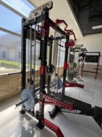 REYK REYK02 Ensemble d'équipement de musculation multifonctionnel avec Smith Machine et Power Rack Commercial en acier robuste