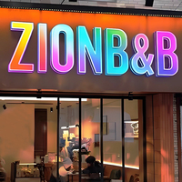 Letrero LED RGB Personalizado con Logotipo, Letrero LED para Negocios, Tiendas, Letrero Luminoso Dinámico 3D, Letras de Canal, Letreros Exteriores para Negocios