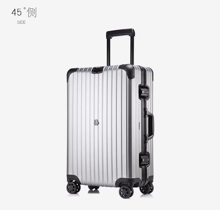 Bulk sales 20" 24" 28" Accept Customization Large Capacity Travel Aluminum Alloy Luggage Fashion Design