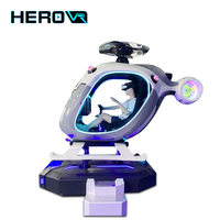 Simulateur d'avion en fibre de verre épaissie HEROVR équipement de terrain de jeu pour avion de parc d'attractions