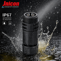 Connecteur circulaire à verrouillage par vis 20A IP67 pour câblage de contrôleur de moteur industriel automatique, connexions d'alimentation étanches mâle-femelle
