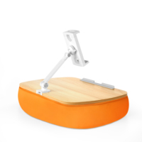 OEM Vente en gros Support portable en aluminium souple réglable Rotation à 360 degrés Support plat pour téléphone portable et tablette pour une utilisation de bureau
