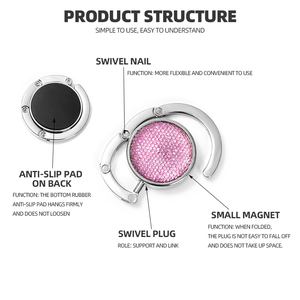 Tùy chỉnh chất lượng cao bán buôn ngay lập tức xách tay bảng Top PURSE móc túi móc áo với logo - Product Image 6