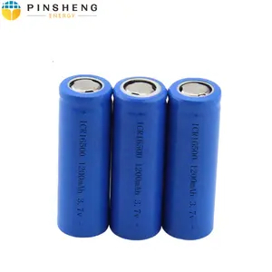 Özelleştirilmiş <span class=keywords><strong>16500</strong></span> <span class=keywords><strong>3.7V</strong></span> 900mAh 1000mAh şarj edilebilir silindirik pil Li-ion pil <span class=keywords><strong>16500</strong></span> 1200Mah lityum iyon batarya - Product Image 1