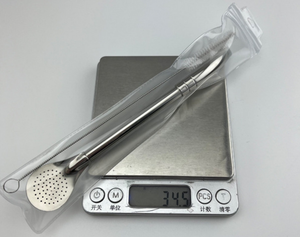 Bombilla Reutilizable de Acero Inoxidable 304 para Mate, 18.5cm, Grado Alimenticio, con Filtro y Cuchara - Product Image 4