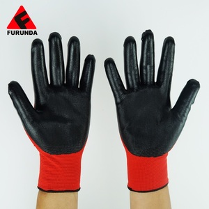 Campione Gratuito <span class=keywords><strong>Guanti</strong></span> da Lavoro da <span class=keywords><strong>Uomo</strong></span> con Palmo Rivestito in Nitrile Guanto di Sicurezza per Meccanica e Costruzioni - Product Image 3
