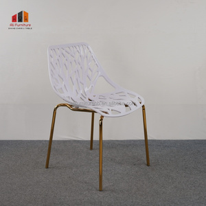 Chaise empilable en plastique pratique avec siège ventilé pour bistro en plein air, cafétéria intérieure et zones <span class=keywords><strong>de</strong></span> restauration commerciales générales - Product Image 4