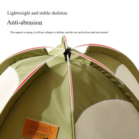 Tente pour chat imperméable, portable, respirante, fermée, pour une utilisation en intérieur et en extérieur