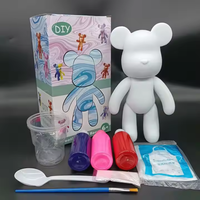 Offres Spéciales ours fluide fait à la main bricolage ours violent peinture acrylique ours fluide modèle ensemble pour enfants et adultes avec Pigment et boîtes à outils