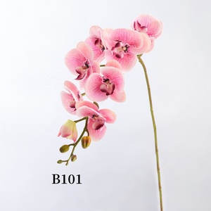 <span class=keywords><strong>Di</strong></span> fascia alta 100cm <span class=keywords><strong>di</strong></span> orchidea farfalla artificiale vero tocco <span class=keywords><strong>di</strong></span> seta idratata sentire orchidee fiore decorativo - Product Image 6