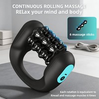 Bâton de massage sans fil vibrant puissant à 3 vitesses en ABS, unisexe, avec fonctions de massage par percussion, modèle OEM