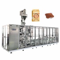 Machine de pesage, de remplissage et de scellage sous vide automatique VFFS, machine d'emballage verticale pour poudre de café