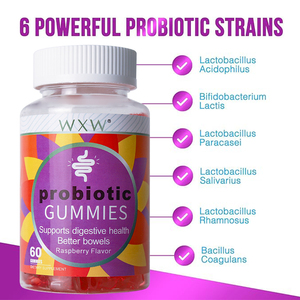 Gomitas probióticas personalizadas directas de fábrica, Salud Digestiva, soporte para la salud intestinal, dulces, suplementos nutricionales dietéticos - Product Image 4