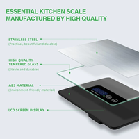 Haute précision 1g LCD affichage alimentation saine balance alimentaire numérique balance de poids de cuisine en acier inoxydable pour la cuisson cuisson
