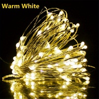 Guirlandes lumineuses LED en fil de cuivre rechargeables par USB pour mariage en intérieur, fête, printemps, anniversaire, Noël, Saint-Valentin