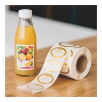 Étiquette de bourrage pour pot de sauce chili personnalisée au miel de surface brillante bon marché