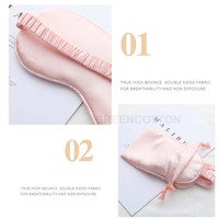 Luxuriöse Premium-Satin-Seiden-Augenmaske mit Eigenem Logo, Partygeschenk, Lichtblockierende Schlafmaske, Erste Wahl für Geburtstagsgeschenke
