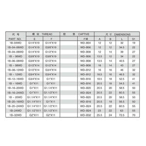 Adaptador de Manguera G3/8X19 para Acoplamiento Rápido de Acero BSP MACHO DOBLE USO PARA 60 °   Sello <span class=keywords><strong>SAET</strong></span> o Sello de Seguridad/BSP Macho con Anillo de Retención - Product Image 5