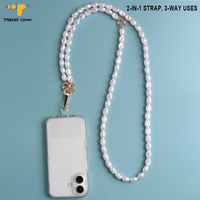 Lanière de téléphone portable en perles de cristal 2026, anti-perte, détachable, 150 cm, personnalisable, lanière de téléphone portable à bandoulière, iPhone
