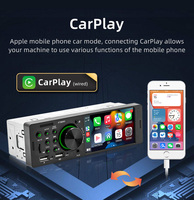 Pantalla digital IPS de 4 pulgadas 1DIN MP5 Radio estéreo para automóvil Reproductor multimedia con pantalla táctil con Bluetooth y CarPlay