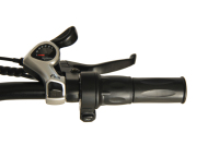 Vélo de montagne électrique pliable en gros, MOQ 1, 48V 13Ah, pneus larges, avec porte-bagages arrière, noir