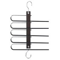 Offre Spéciale gain de place stockage écharpe cintre cintres en métal multi-niveaux organisateur pliant magique pantalon Hijab cintres