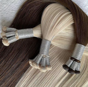 Nova Tendência: Extensão de Cabelo Genius Weft Invisível com Volume e Espessura Perfeitos, Conforto Russo, Pode Ser Cortada - Product Image 3