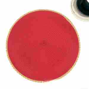<b>Round</b> Braided PP Heat Resistant Non Slip Washable Dining Table Decor <b>Placemat</b> 38cm for Kitchen Home Indoor/Outdoor - Product Image 5